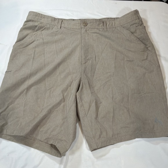Hook & Tackle Performance Outfitters Shorts Men Size 38 Tan Lightweight Stretch - Picture 5 of 10
